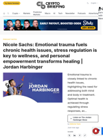 Nicole Sachs: Emotional trauma fuels chronic health issues, stress regulation is key to wellness, and personal empowerment transforms healing | Jordan Harbinger
