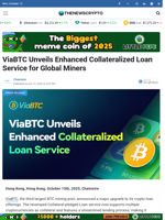ViaBTC Unveils Enhanced Collateralized Loan Service for Global Miners - TheNewsCrypto