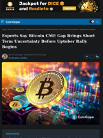 Experts Say Bitcoin CME Gap Brings Short-Term Uncertainty Before Uptober Rally Begins