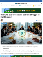 VIRTUAL at a Crossroads as Bulls Struggle to Hold Ground - TheNewsCrypto