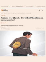 Cardano eyes Q4 push – But without Chainlink, can momentum last? - AMBCrypto