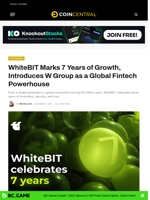WhiteBIT Marks 7 Years of Growth, Introduces W Group as a Global Fintech Powerhouse