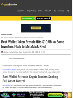 Best Wallet Token Presale Hits $10.5M as Some Investors Flock to MetaMask Rival