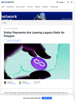 Dollar Payments Are Leaving Legacy Rails for Polygon