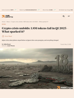 Crypto crisis unfolds: 1.8M tokens fail in Q1 2025 - What sparked it? - AMBCrypto
