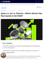 Aptos vs. Sui vs. Filecoin—Which Altcoin Has Real Upside in Q2 2026?