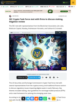 SEC Crypto Task Force met with firms to discuss staking, litigation review