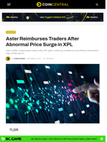 Aster Reimburses Traders After Abnormal Price Surge in XPL