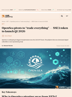 OpenSea pivots to “trade everything” — $SEA token to launch Q1 2026 - AMBCrypto