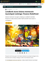 LetsBonk Overtakes Pump.fun, DeFi-TradFi Merge Looms