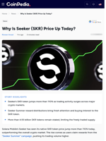Why Is Seeker (SKR) Price Up Today? 