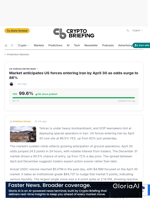 Market anticipates US forces entering Iran by April 30 as odds surge to 86%