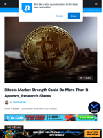 ‘Bitcoin Market Strength Could Be More Than It Appears’ — Analyst Says Why