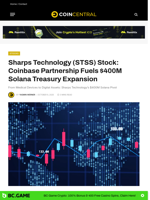 Sharps Technology (STSS) Stock: Coinbase Partnership Fuels $400M Solana Treasury Expansion