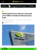 Global Giants from Disney to Hyundai Join TSMC in Nvidia AI Infrastructure Push - CoinCentral