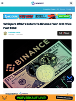 Whispers Of CZ’s Return To Binance Push BNB Price Past $960