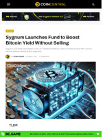 Sygnum Launches Fund to Boost Bitcoin Yield Without Selling