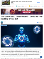This Low-Cap AI Token Under $1 Could Be Your Next Big Crypto Bet