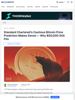 Bitcoin Price Prediction: Standard Chartered Hints at $50,000?