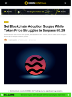 Sei Blockchain Adoption Surges While Token Price Struggles $0.29