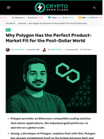 Why Polygon Has the Perfect Product-Market Fit for the Post-Dollar World - Crypto News Flash
