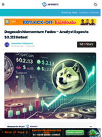 Dogecoin Momentum Fades – Analyst Expects $0.213 Retest