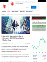 SharpLink Gaming Bets Big on Ethereum: $425M Raise Sparks Market Buzz - NullTX