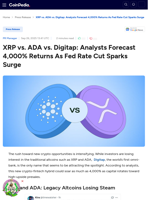 XRP and ADA Lag Behind - Digitap ($TAP) Steals the Spotlight