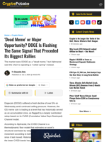 'Dead Meme' or Major Opportunity? DOGE Is Flashing The Same Signal That Preceded Its Biggest Rallies