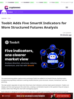 Toobit Adds Five SmartK Indicators for More Structured Futures Analysis
