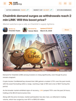 Chainlink demand surges as withdrawals reach 2 mln LINK: Will this boost price? - AMBCrypto