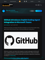GitHub Introduces Copilot Coding Agent Integration in Microsoft Teams - Blockchain.News