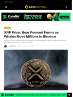 XRP Price: Bear Pennant Forms as Whales Move Millions to Binance - CoinCentral