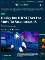 Husky Inu (HINU) Set For Move To $0.00022508 - Crypto Daily