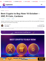 Best Crypto to Buy Now: XRP, Pi, Cardano