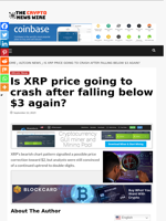 Is XRP price going to crash after falling below $3 again? - The Crypto News Wire