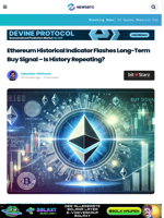 Ethereum Historical Indicator Flashes Long-Term Buy Signal – Is History Repeating?