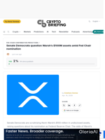 Senate Democrats question Warsh's $100M assets amid Fed Chair nomination