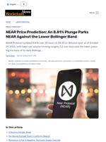 NEAR Price Prediction: An 8.81% Plunge Parks NEAR Against the Lower Bollinger Band - Blockchain.News