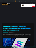 SOL Price Prediction: Targeting $150-$155 by December 2025 Despite Near-Term Headwinds - Blockchain.News
