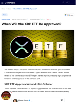 When Will the XRP ETF Be Approved?