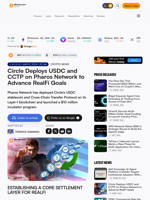 Circle Deploys USDC and CCTP on Pharos Network to Advance RealFi Goals – Crypto News Bitcoin News