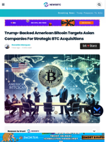 Trump-Backed American Bitcoin Targets Asian Companies For Strategic BTC Acquisitions