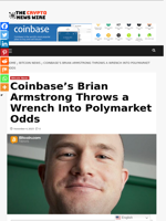 Coinbase’s Brian Armstrong Throws a Wrench Into Polymarket Odds - The Crypto News Wire