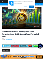 Pundit Who Predicted The Dogecoin Price Correction From $0.27 Shows Where It’s Headed Next | Bitcoinist.com