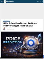 LINK Price Prediction 2026 as Pepeto Surges Past $9.2M - TechBullion