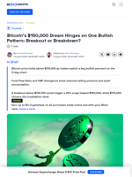Bitcoin Price: $150,000 Dream Hinges on One Bullish Pattern