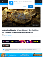 Institutional Buying Drives Bitcoin Price To ATHs, But The Real Stakeholders Will Shock You | Bitcoinist.com