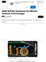 2026 Will Be Awesome for Bitcoin: Investor Fred Krueger - U.Today