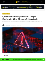 Qubic Community Votes to Target Dogecoin After Monero 51% Attack - CoinCentral